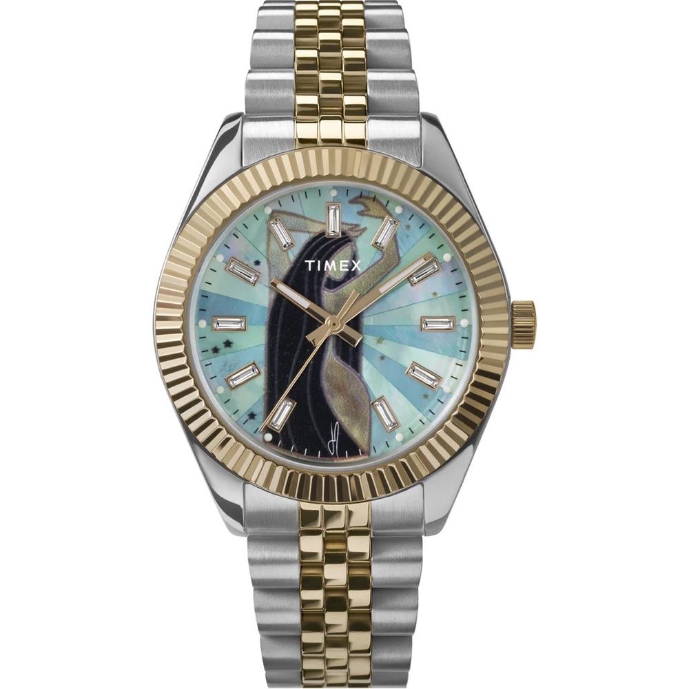 Timex x Jacquie Aiche Legacy Musings Watch Blue Mother of Pearl - Picture 10 of 10